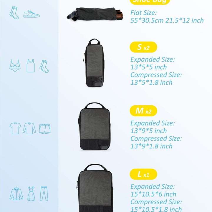 Unisex practical storage bags set Stornfield