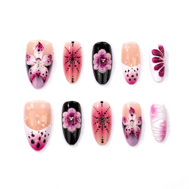 Themed Floral Nail Art Set