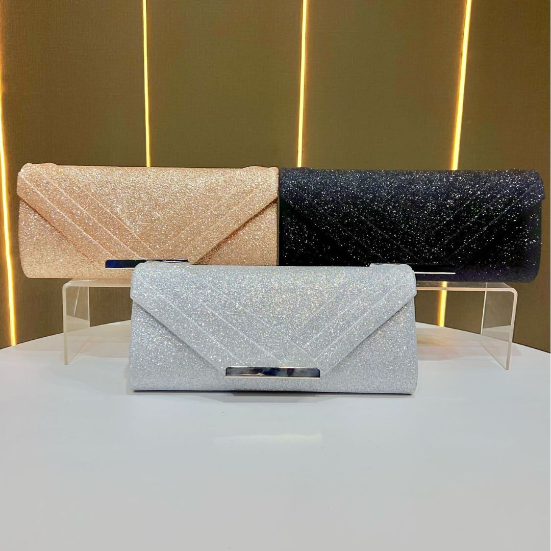 Sparkling Glittered Evening Clutch