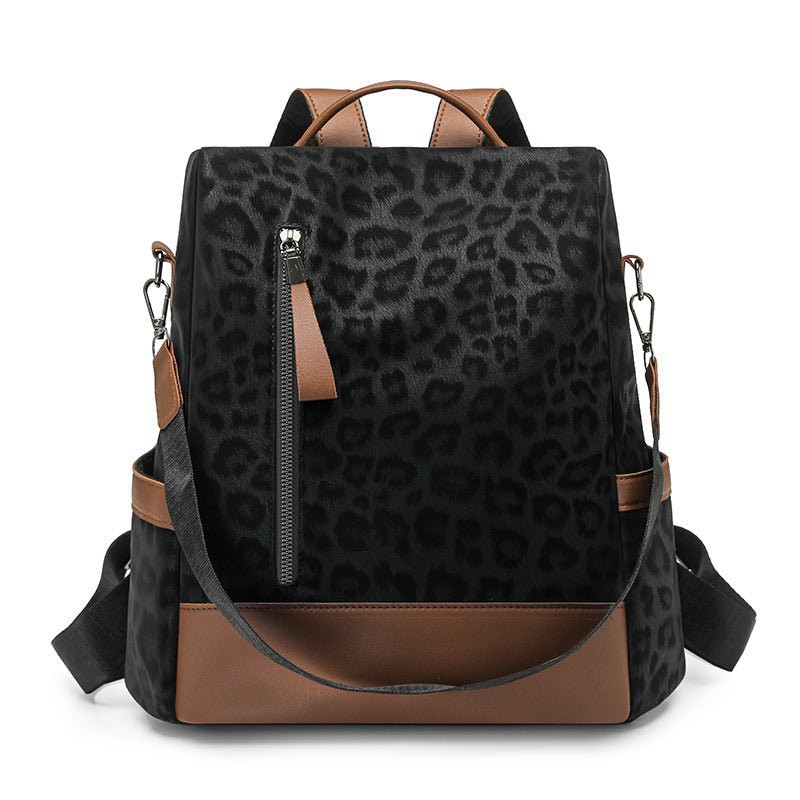 Chic Leopard Print Backpack Stornfield