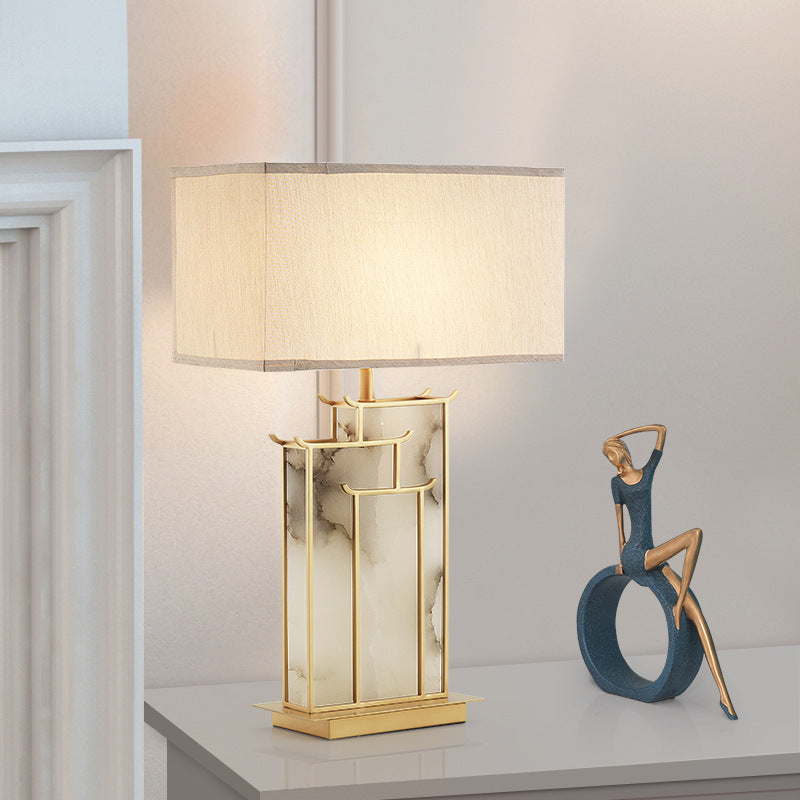 Artistic Table Lamp with Elegant Marble Base