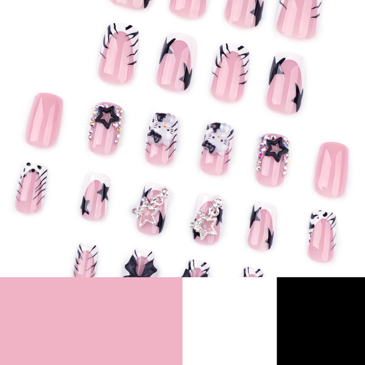 Artful nail extensions with trendy 3D applications Stornfield
