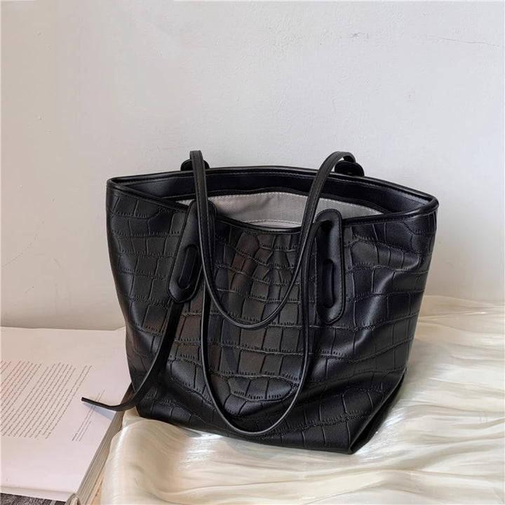 Modern Crocodile-Embossed Tote Bag Stornfield