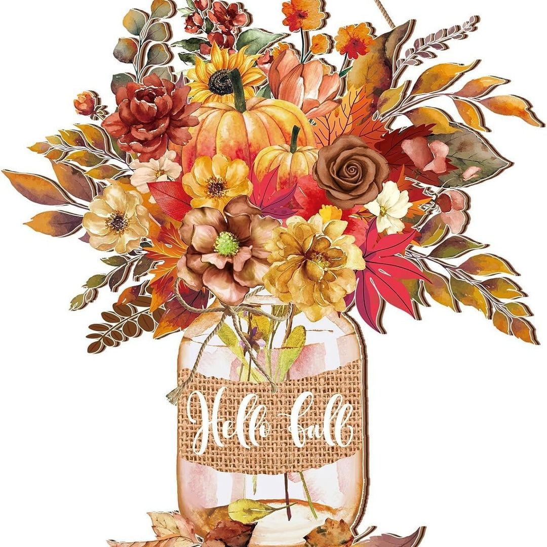 Autumn-Themed Floral Arrangement Decor