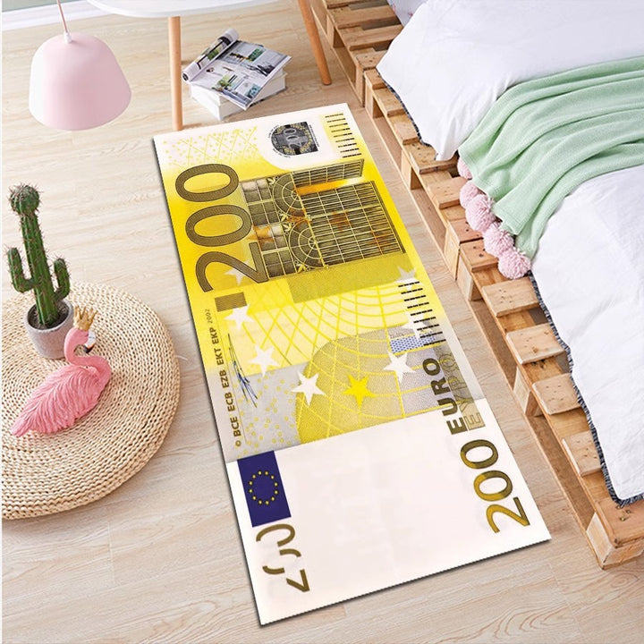 Creative Currency-Themed Area Rug