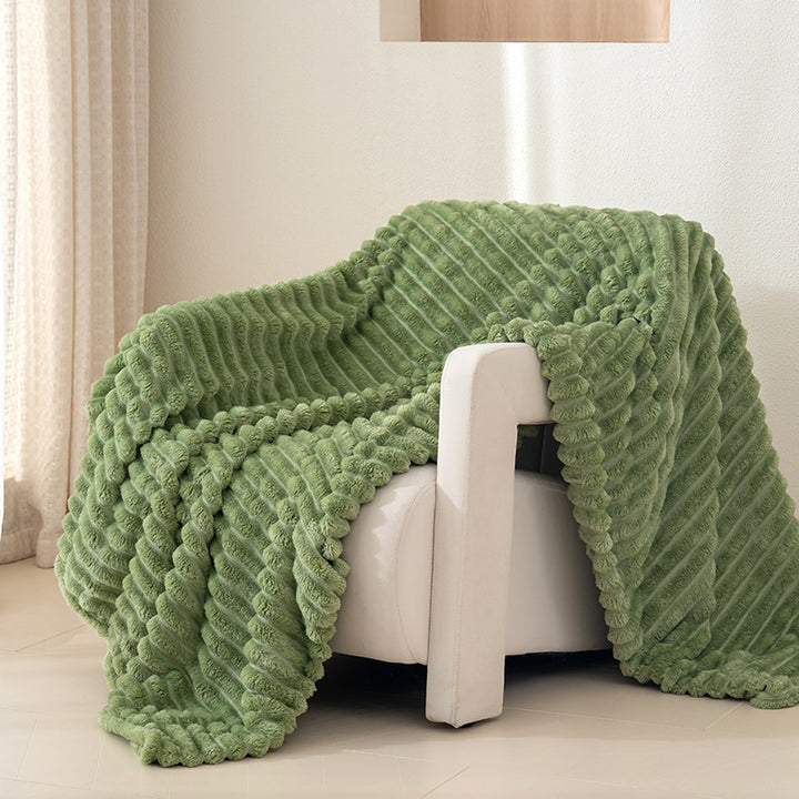 Textured Plush Throw Blanket Stornfield