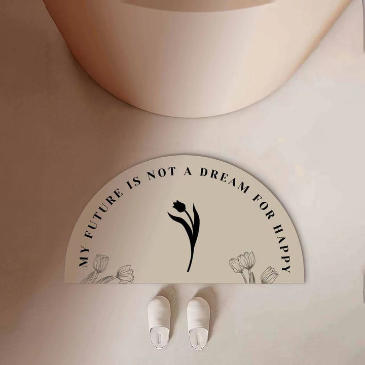 Motivational Quote Bath Mat