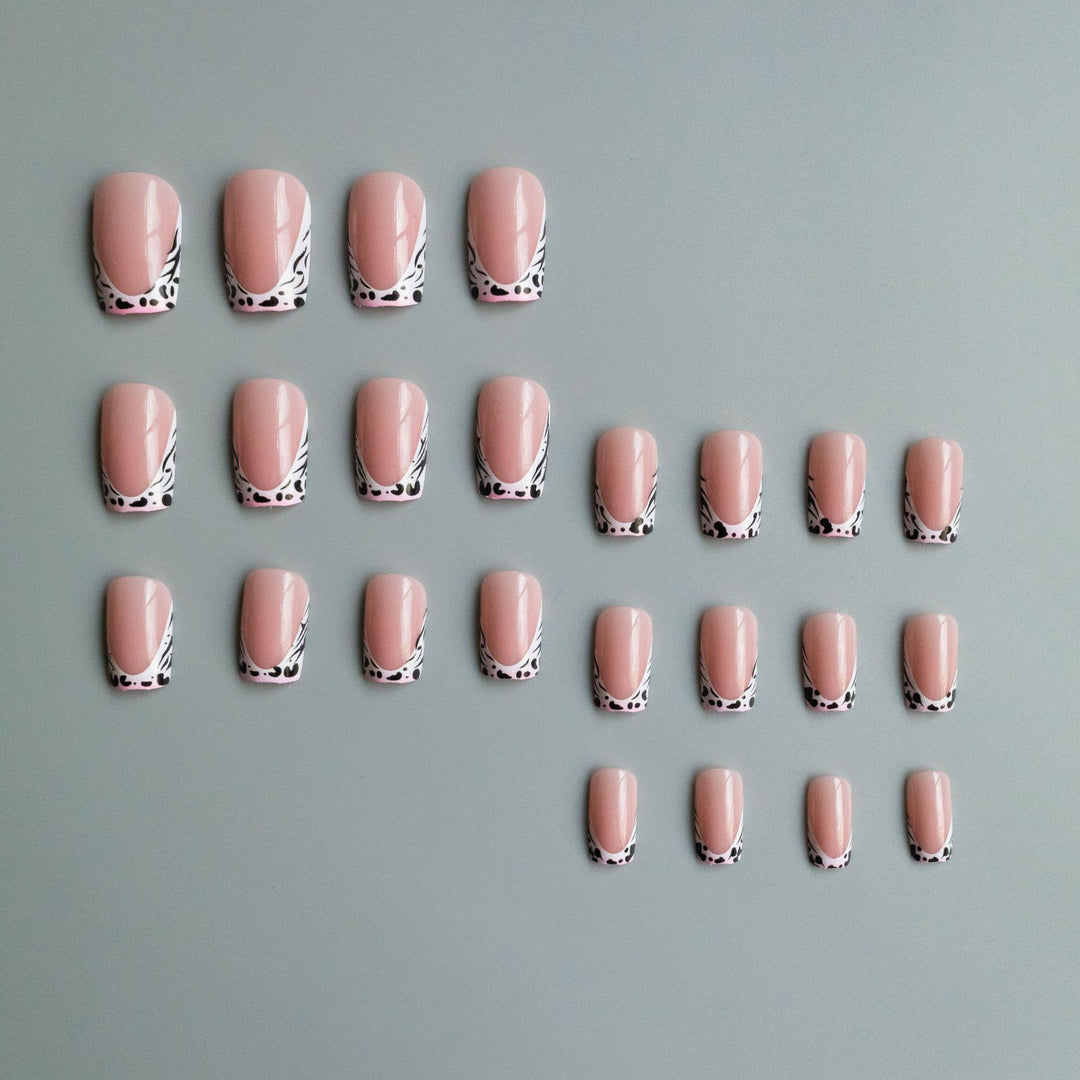 Decorative French Tip Nail Art Set