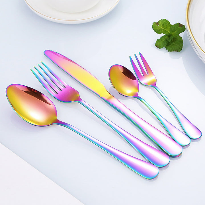Elegant stainless steel cutlery set with ergonomic handle Stornfield