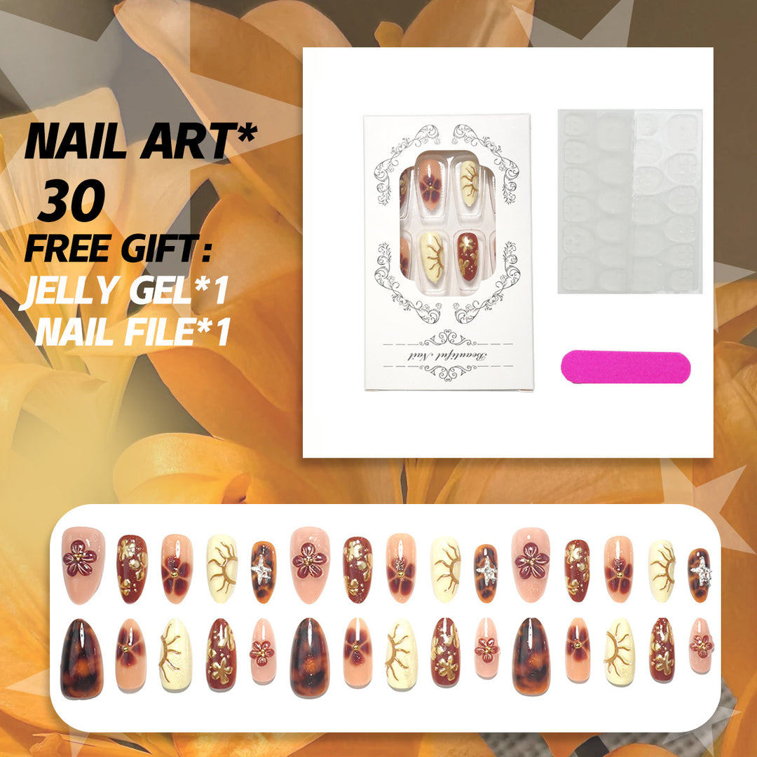 Artistic Press-On Nail Set