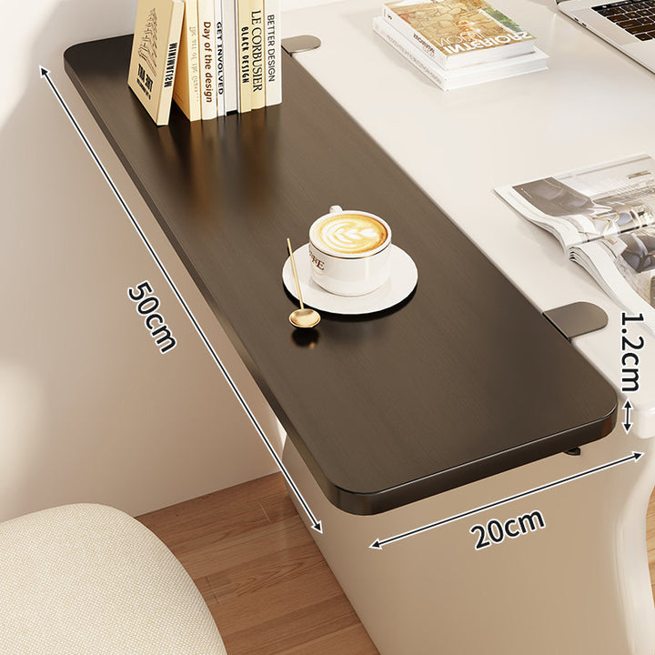 Compact Wall-Mounted Foldable Clamp-On Desk Shelf