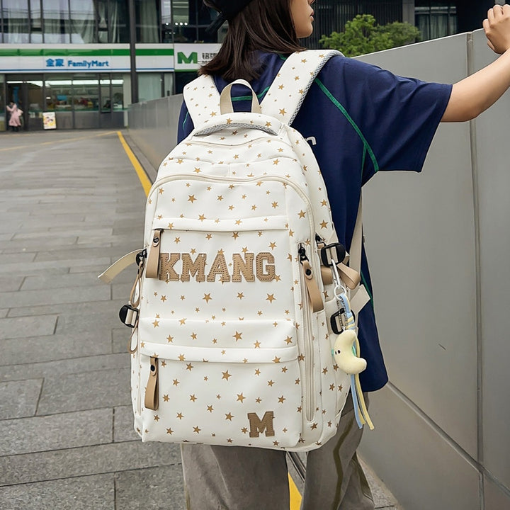 Trendy Star-Patterned Backpack Stornfield