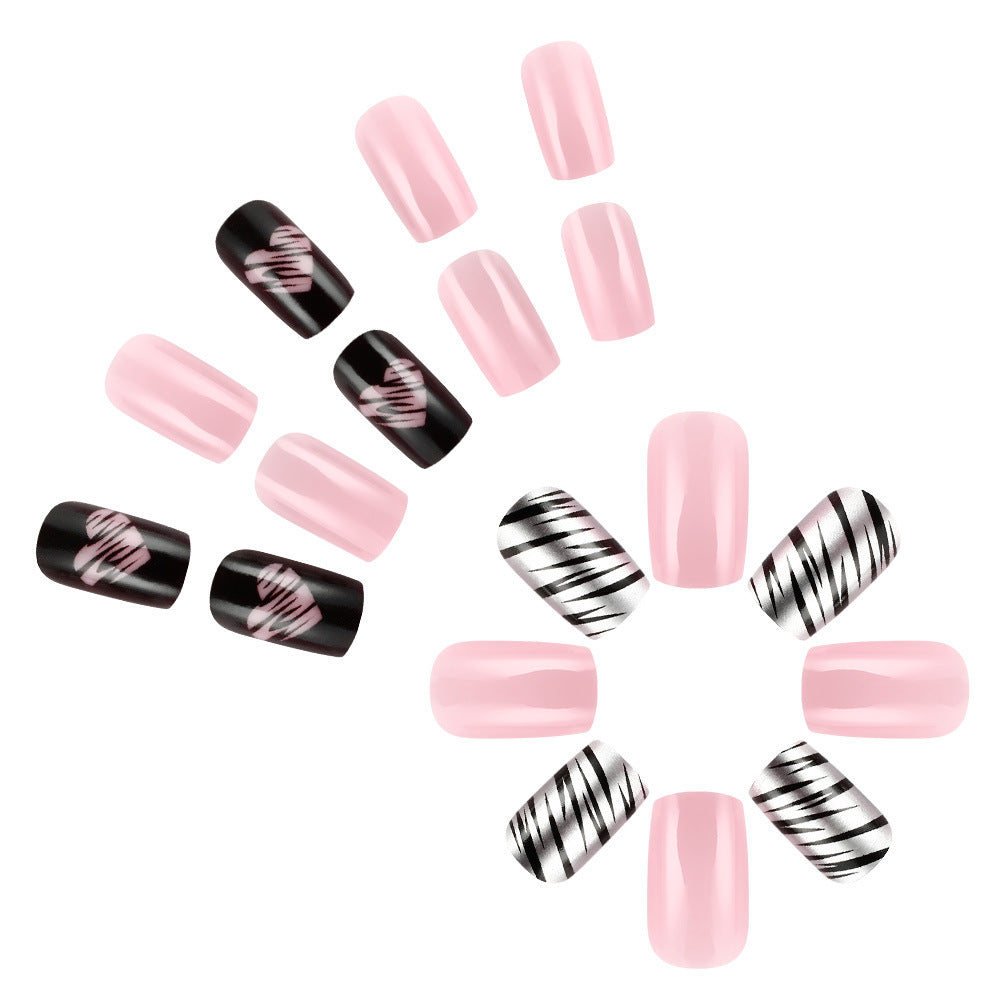 Fashionable Heart-Patterned Nail Art Set Stornfield