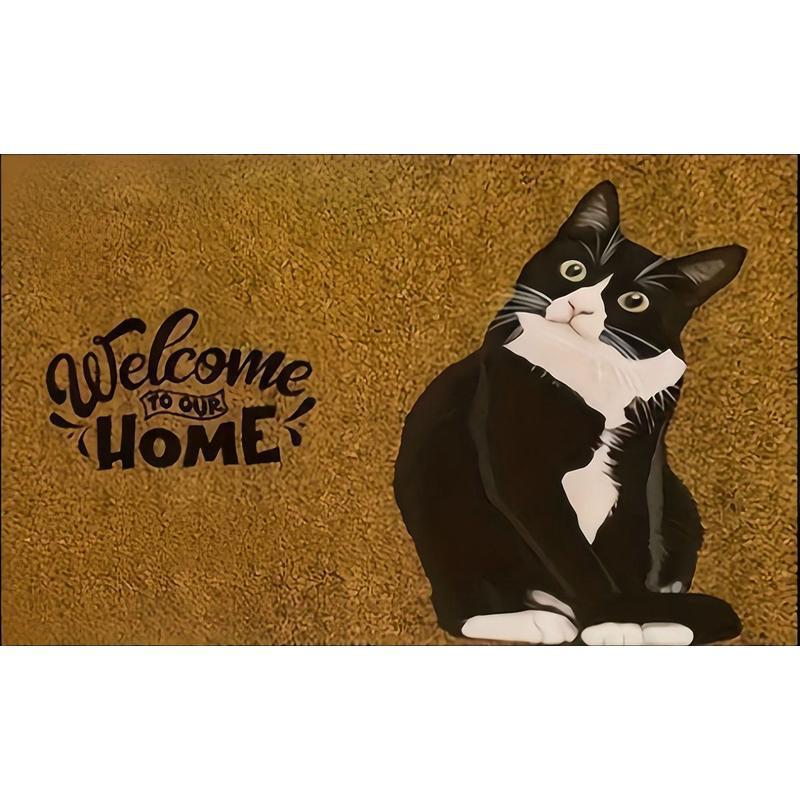Cat-Themed Welcome Mat   1786705394