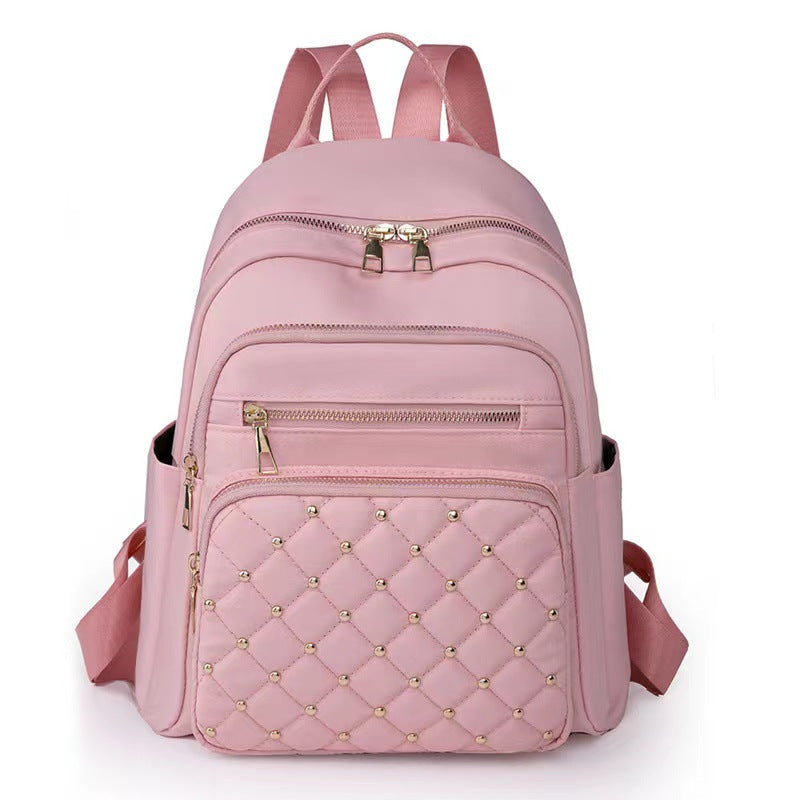 Quilted Backpack with Decorative Studs Stornfield