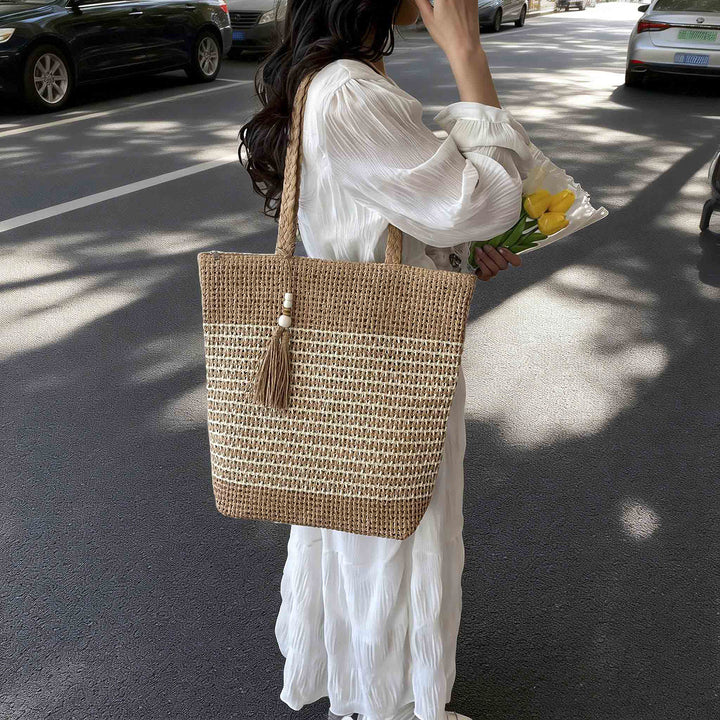Elegant Woven Beach Bag Stornfield