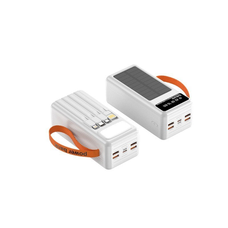 Portable solar power bank with intelligent charging technology and digital display Stornfield