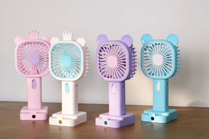 Unisex Portable Hand Fan with Cute Animal Design Stornfield