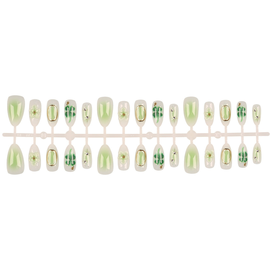Elegantly Designed Floral Press-On Nail Set