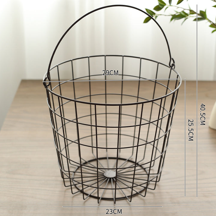 Unisex wire basket with ergonomic carrying lid Stornfield