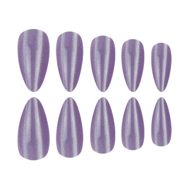 Long Glossy Stiletto Press-On Nails Stornfield