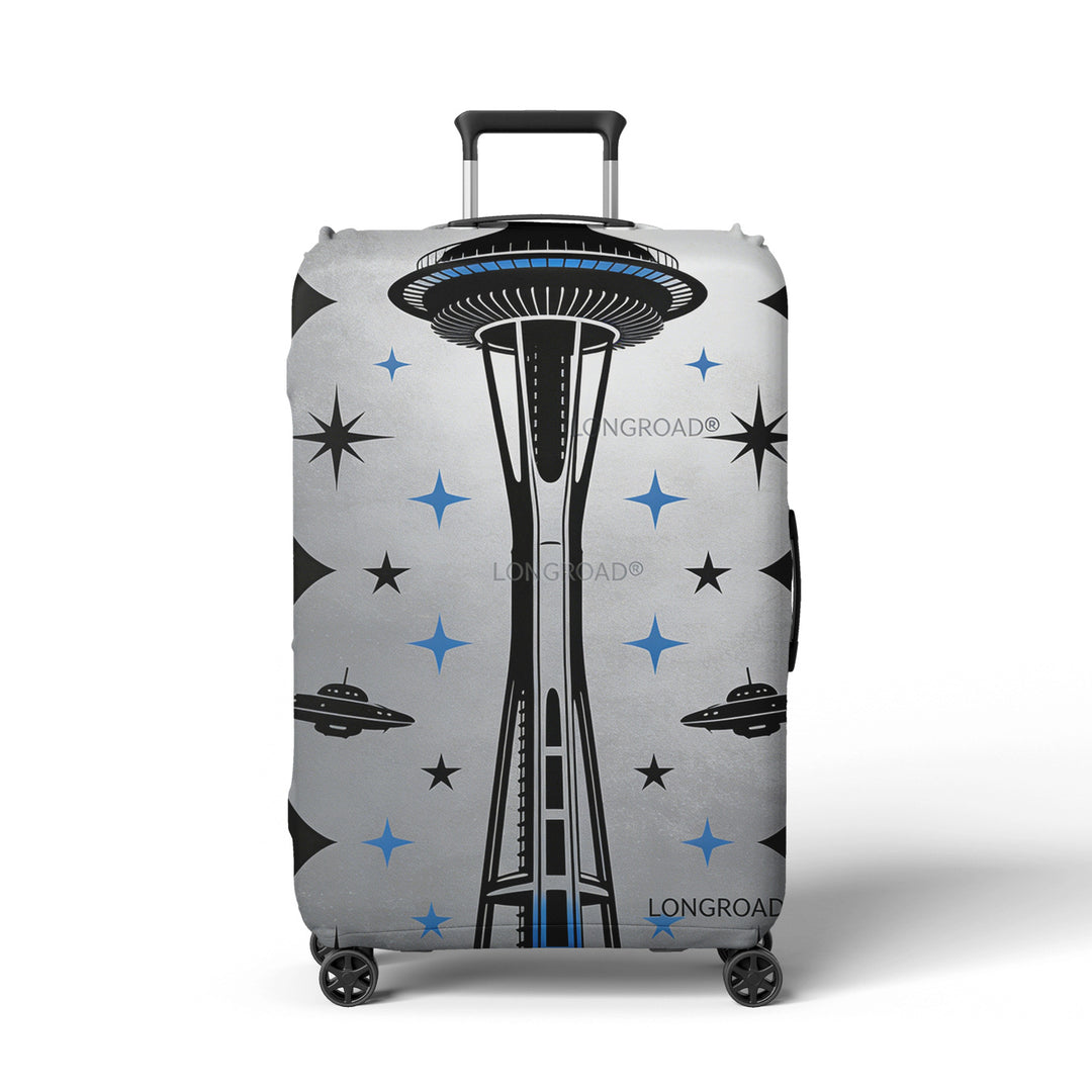 Women's suitcase cover in futuristic design Stornfield