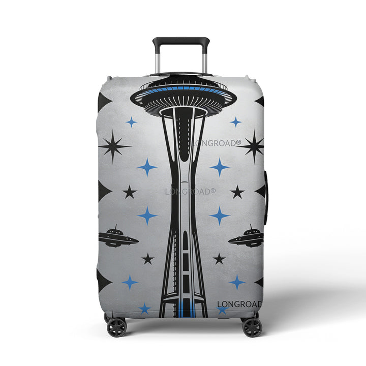 Women's suitcase cover in futuristic design Stornfield