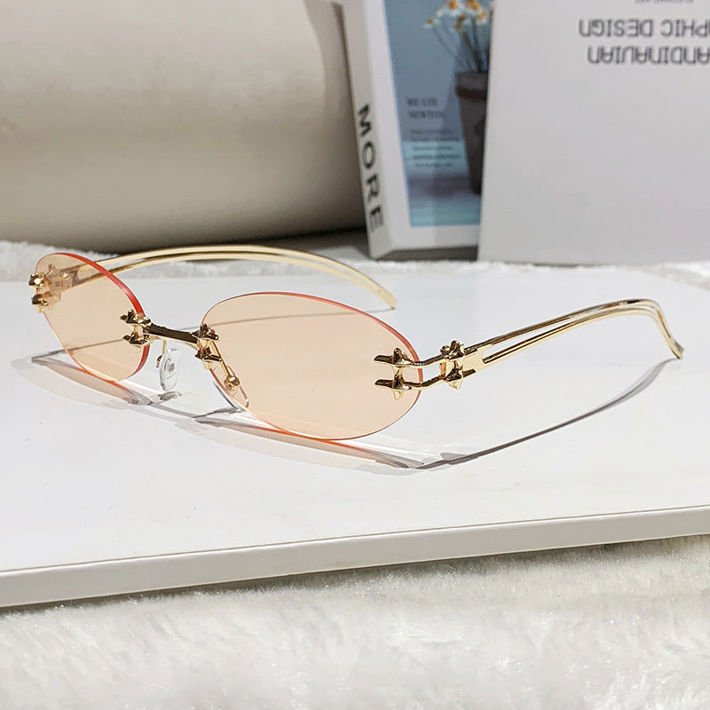 Women's elegant metal glasses with filigree design Stornfield