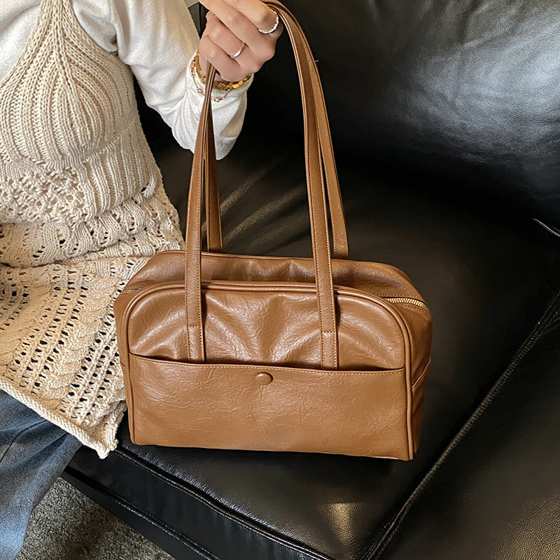 Chic Structured Handheld Tote Bag