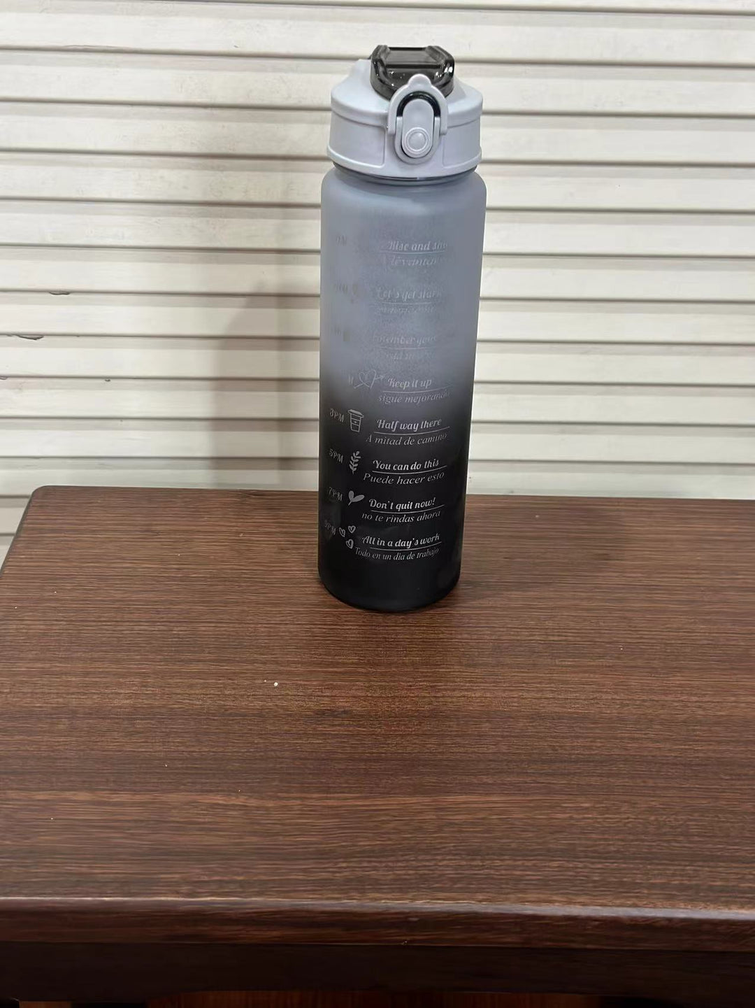 Women's Motivational Water Bottle with Time Markers Stornfield
