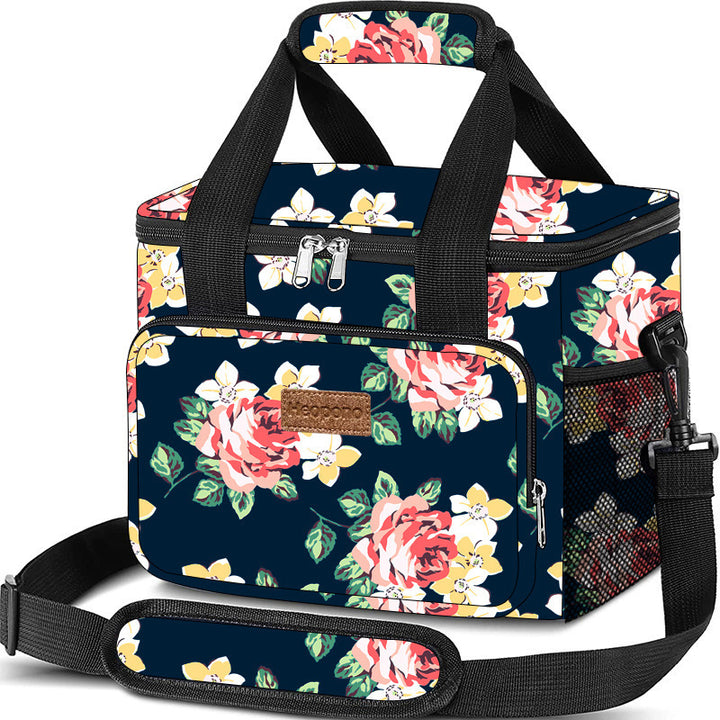 Insulated Leopard Print Lunch Cooler