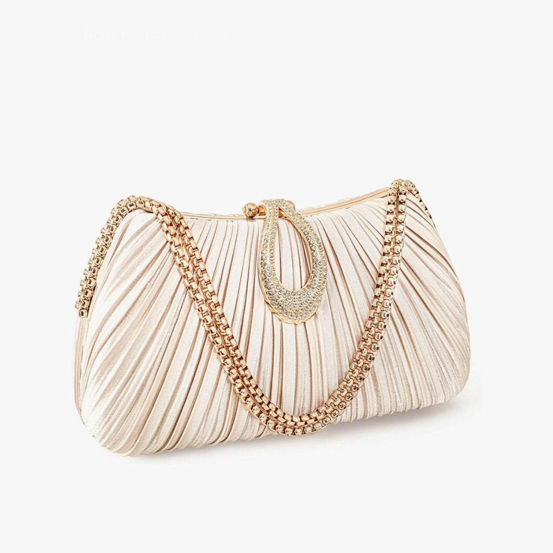Luxurious Pleated Evening Clutch