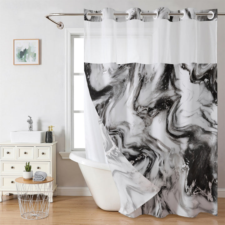 Luxury Marble Design Shower Curtain Stornfield