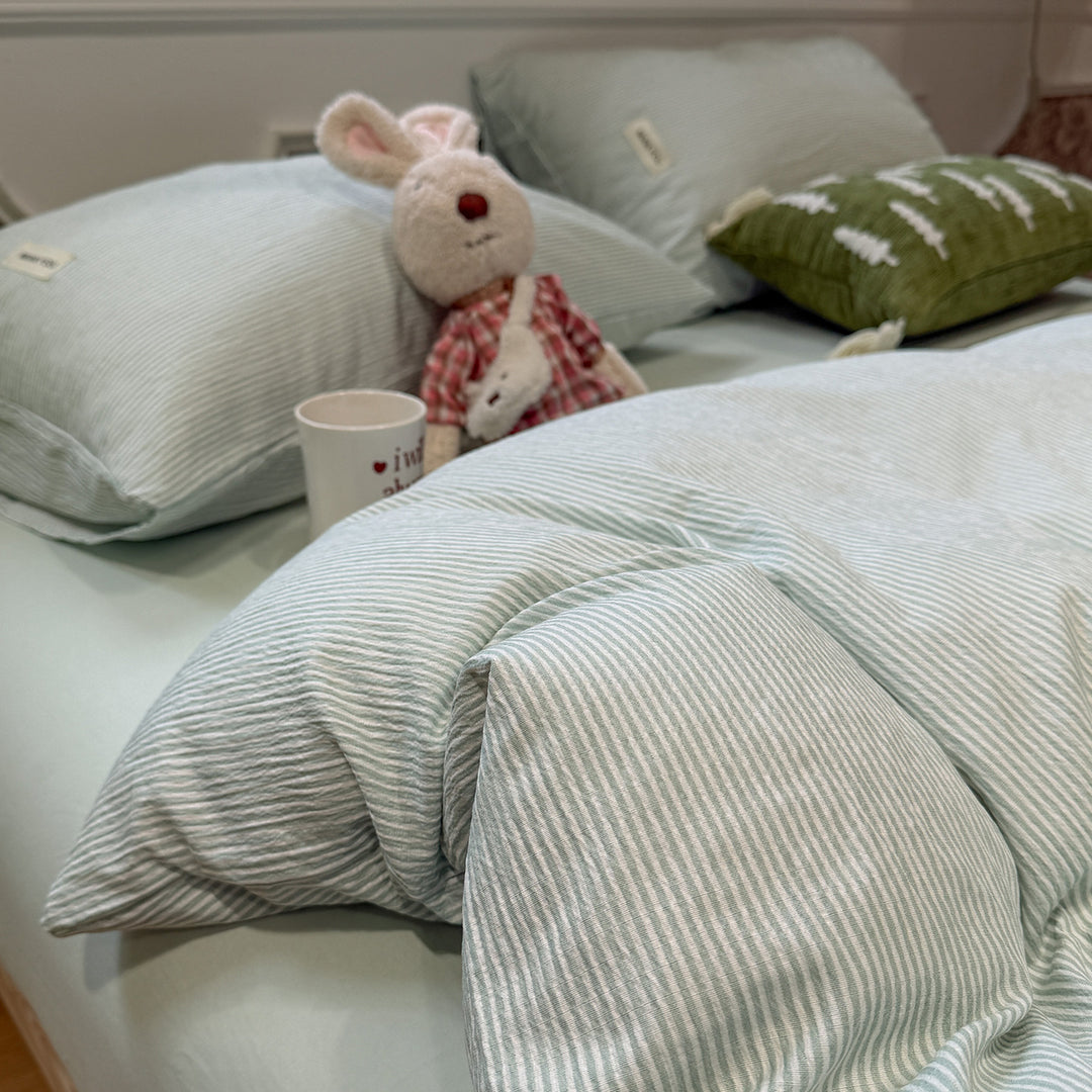 Cozy Plaid Duvet Cover Set
