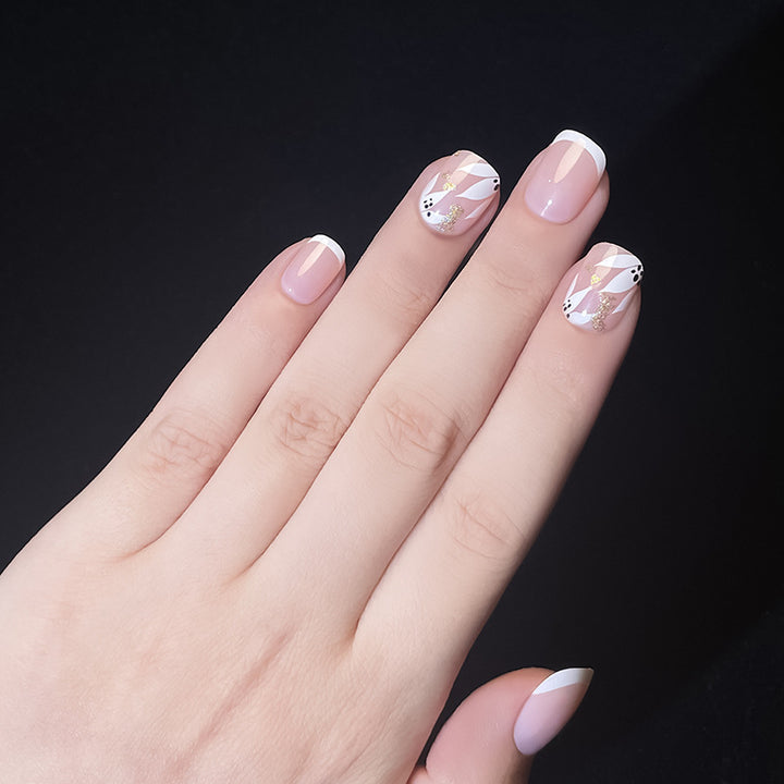 Artistic Press-On Nail Design
