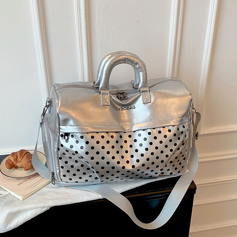 Stylish Polka Dot Travel Duffel Bag Stornfield