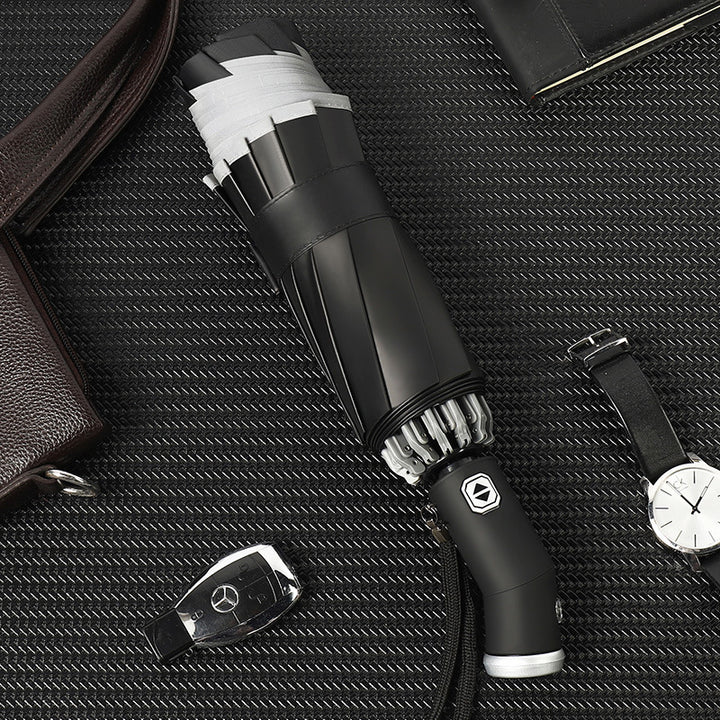 Women's automatic folding umbrella with LED lighting and wind resistance Stornfield