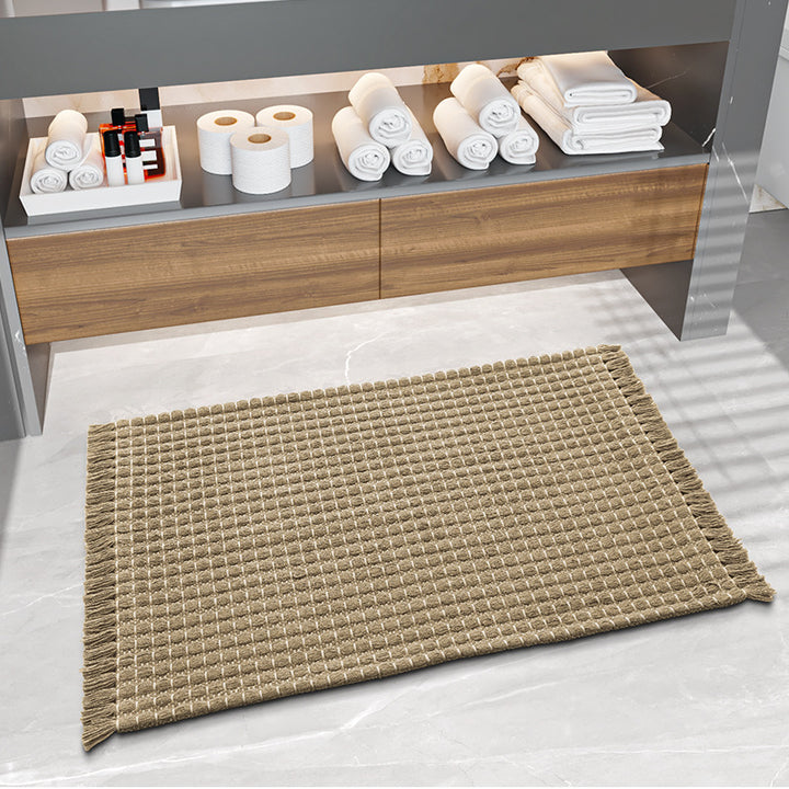 Textured Woven Bath Rug