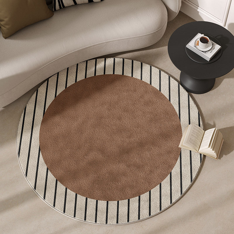 Round Motivational Area Rug Stornfield