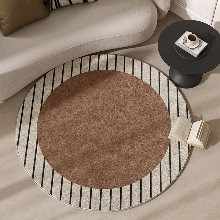 Round Motivational Area Rug Stornfield
