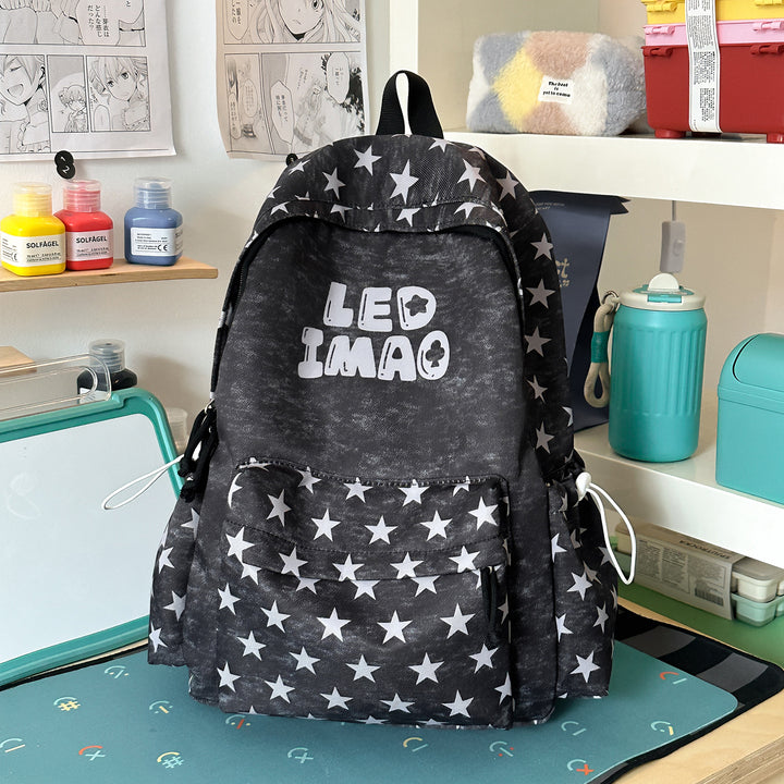 Fun Starry Patterned Backpack Stornfield