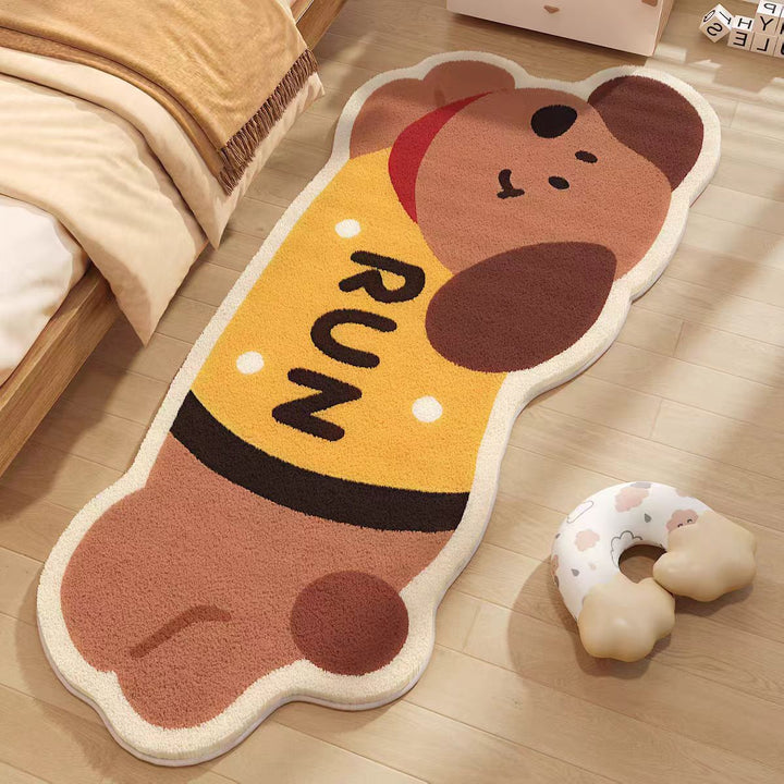 Cartoon Panda Character Area Rug