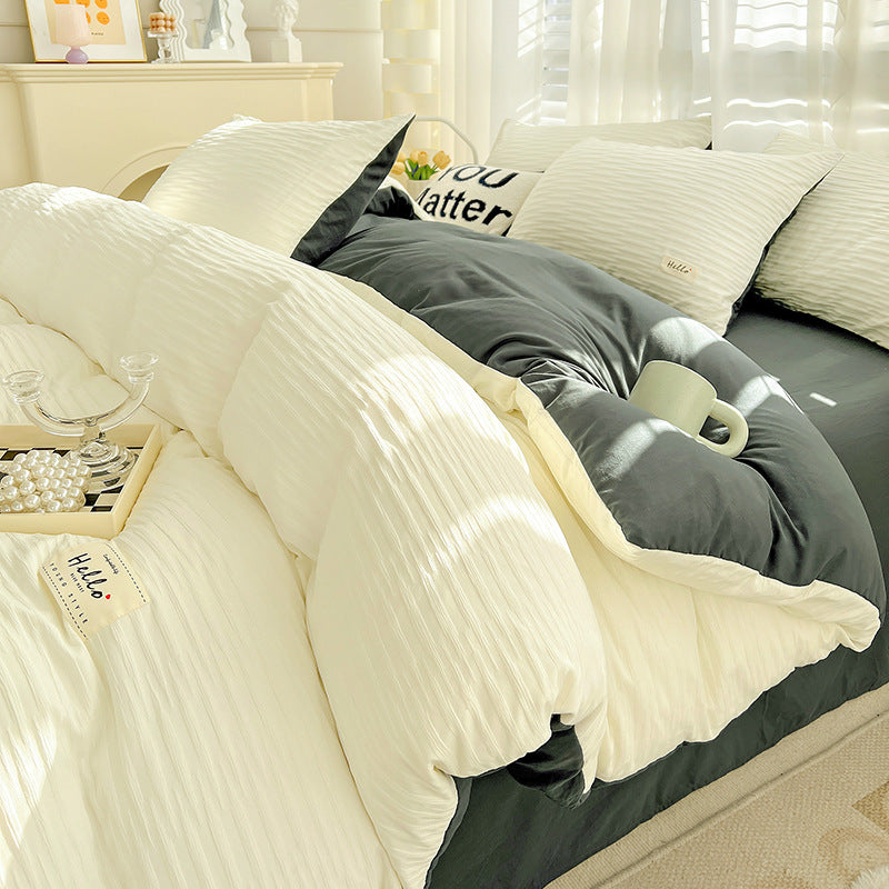 Luxurious Textured Bedding Set