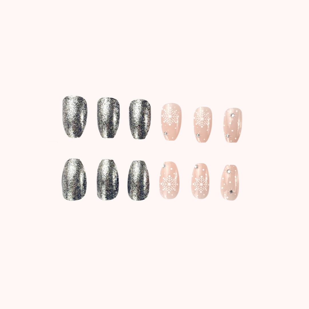 Festive Snowflake Nail Art Design Stornfield
