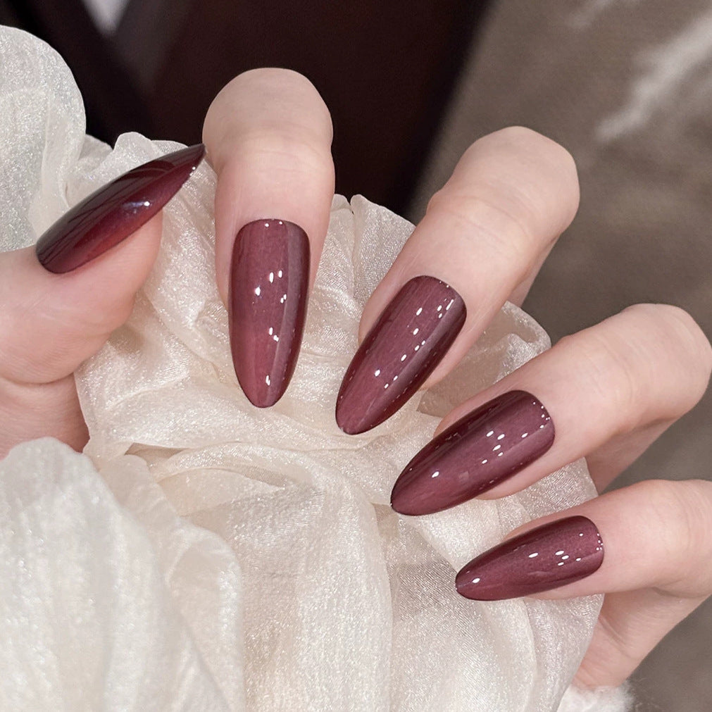 Stylish Almond-Shaped Press-On Nail Set