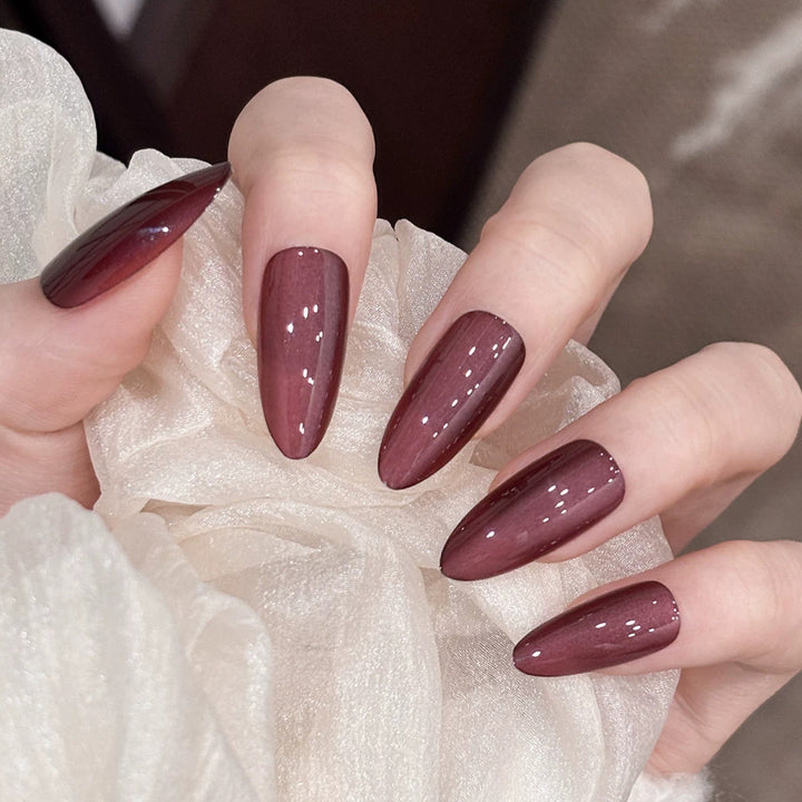 Stylish Almond-Shaped Press-On Nail Set