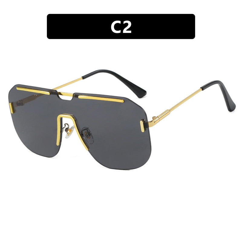 Women's geometric sunglasses with stylish metal frame and UV protection Stornfield
