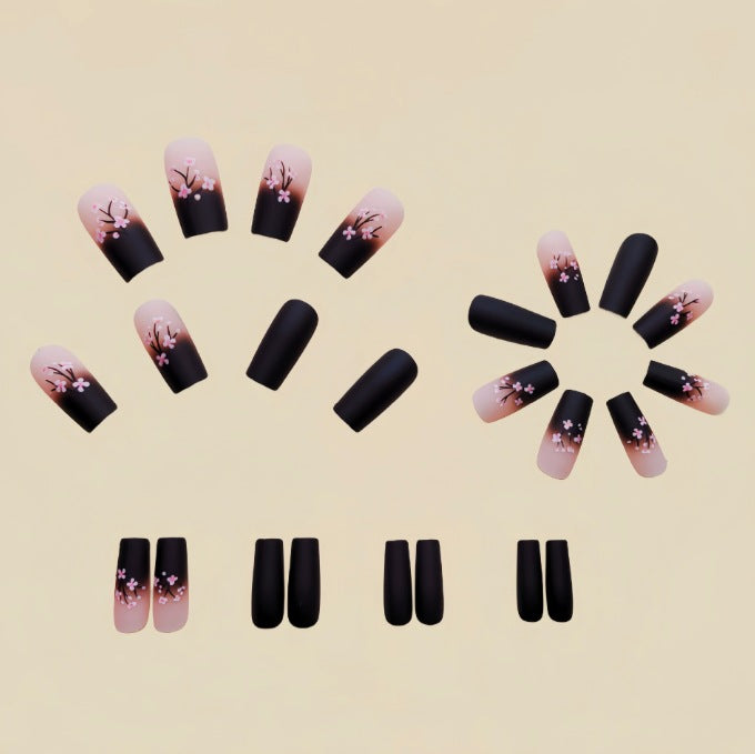 Artistic Floral French Nail Art Set Stornfield