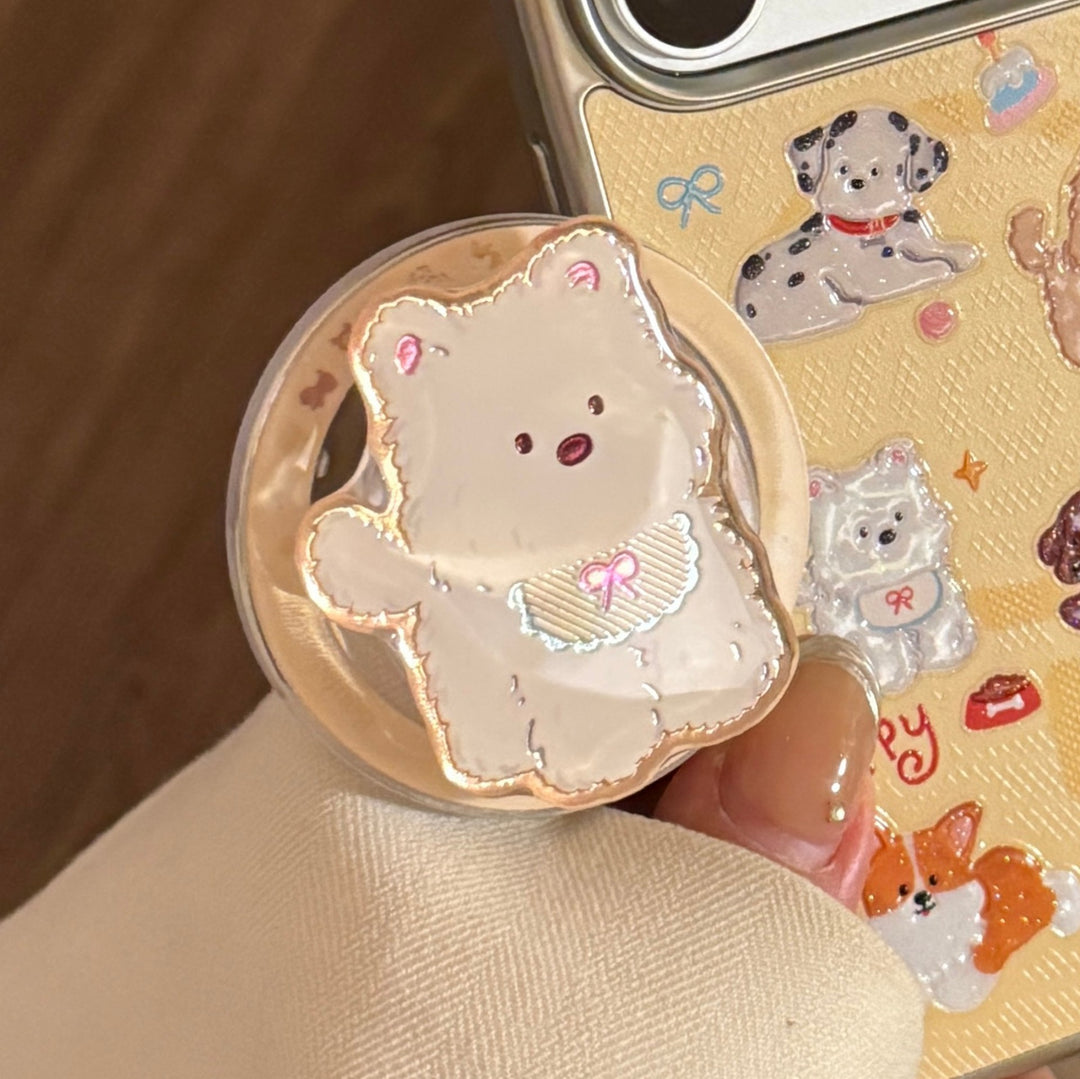 Charming hand mirror with bear motif Stornfield