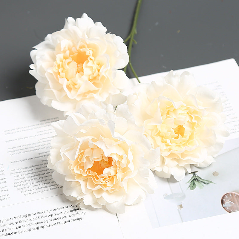 Premium Fabric Peony Flower Stem